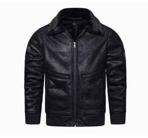 Veste en cuir pour homme de style vintage, 100% cuir véritable, fermeture éclair, rembourrage en coton, imperméable, de qualité supérieure - Product Image 5