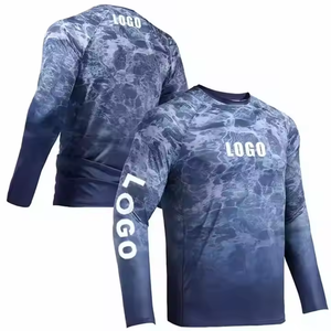 Sublimation manches longues Vêtements de pêche personnalisés avec votre propre logo100 % Polyester Logo personnalisé maillot de pêche maillot de pêche unisexe - Product Image 2