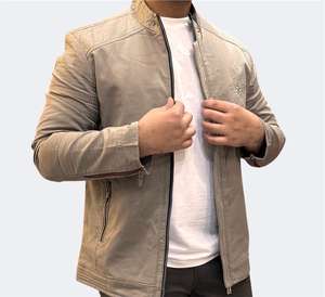 Chaqueta de Motociclista Informal para Hombre Bearfit, Otoño, 100% Algodón, Corte Ajustado, Ecológica, Resistente al Viento, Transpirable, con Cremallera, Servicio OEM - Product Image 5