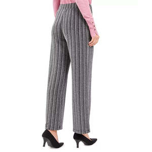 Pantaloni Casual da Donna JM a Gamba Larga, Vita Alta, Neri, Taglia Petite-Medium, Anti-Pilling e Traspiranti, Collezione - Product Image 2