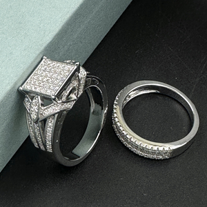 Igi for Certified Lab Grown 1.8-3mm Marquise Cut White Diamond Wedding <b>Ring</b> Women Men Rose Gold 14K Solid Gold Filled BOX - Product Image 1