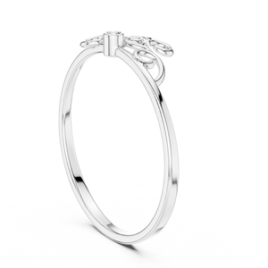 Anillo de moissanita de 18K Eternity Band en plata - Product Image 3