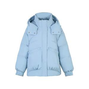 แผ่นพัฟโพลีเอสเตอร์บุนวมขนาดใหญ่ฟองฤดูหนาวสีดำที่กำหนดเองได้ทั้งชายและหญิงปกยืนเงาแบบกันน้ำเป็นมิตรกับสิ่งแวดล้อม - Product Image 4