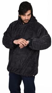 New Style 2025 Personalized <b>Oversized</b> Wearable Fleece <b>Blanket</b> <b>Hoodie</b> with Hood Pouch Pocket Perfect for Winter Comfort Warmth - Product Image 4