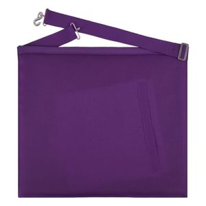 Delantal del Consejo Maestro Ilustre Pasado - Bordado a máquina con cinta morada - Product Image 6