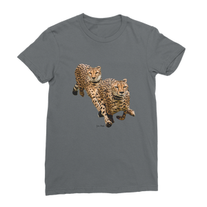 Classic Women's T-Shirt by the Cheetah Brothers Slim Fit Jersey Cotton Digital Printing Breathable Sizes XXS to XXL - Product Image 4
