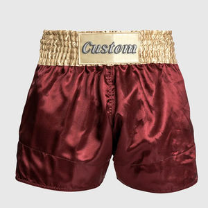 High Quality Custom Muay Thai Gym <b>Shorts</b> for <b>Men</b> Mid Waist Polyester Cargo Zipper Pocket Sublimation Printed Boxing <b>Shorts</b> - Product Image 3