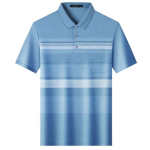 Summer Men Polo <b>T</b>-<b>Shirt</b> High Street Print Casual Short Sleeve Breathable Men's <b>Shirts</b> Turn-Down <b>Collar</b> Microfiber Polo <b>Shirts</b> - Product Image 1