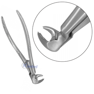 Fórceps ergonómicos de acero inoxidable para cirugía bucal para Raíces superiores Mango de extracción dental manual - Product Image 6