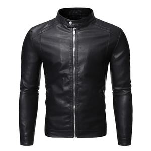 Chaqueta de cuero informal de otoño para hombre, ropa de motorista de moda, abrigo de piel sintética holgado, ropa de motocicleta para hombre - Product Image 4