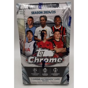 100% Original 2024/25 Topp Chrome Europe Football Club Competiciones hobby Box - Product Image 2