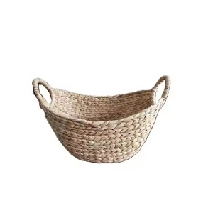 Jacinto de agua natural de alta calidad, contenedores de almacenamiento ovalados hechos a mano, cajas de almacenamiento multifuncionales ecológicas de Vietnam L80 - Product Image 6