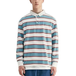 2025 nouvelle mode Logo personnalisé à manches longues surdimensionné Rugby chemise hommes polos meilleure qualité Rugby polos - Product Image 1