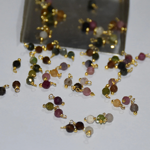 Beautiful Natural Tourmaline single wire wrapped beads. Gemstone Dangle Single Wire Beads for Jewelry Making, <b>Rosary</b> parts - Product Image 1