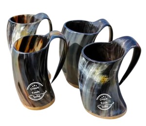 Verre à bière de style viking poli, jetable, design de luxe, vierge pour sublimation, pour des expériences de dégustation de bière personnalisées - Product Image 2