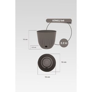 ชุดกระถางดอกไม้สำหรับตกแต่งบ้านและนอกบ้าน6ชิ้นชุดกระถางต้นไม้ดีไซน์ใหม่ฉลากตามต้องการ - Product Image 6