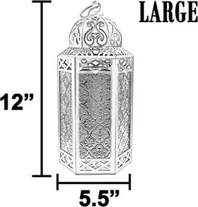 Magnifique lanterne marocaine du Ramadan en métal durable pour la décoration de la maison, utilisation en célébration, offrant une lumière douce et élégante pour la famille - Product Image 6