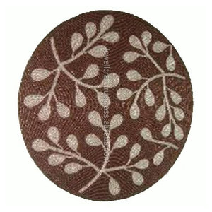 Mantel Individual Redondo de Lujo en Oferta, Tejido a Mano en Jacinto de Agua Natural, para una Cena Elegante y una Decoración del Hogar con Estilo - Product Image 1