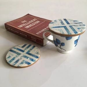 Latest Style Natural Bone Inlay Resin Solid MDF Cup <b>Mats</b> Pads At Low Price High Standard Drink Coaster hotel safe Coasters - Product Image 5