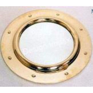 Miroir maritime à cadre carré miroir nid-de-poule plaqué or miroirs de bateau Titanic excellents en gros article nautique en vrac - Product Image 4