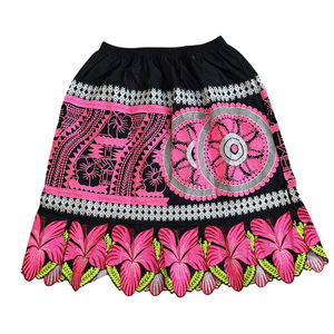 Haut de haute qualité exigé jupe d'été élégant Design hawaïen mi-longueur coton respirant Style décontracté pour les jupes des femmes - Product Image 2