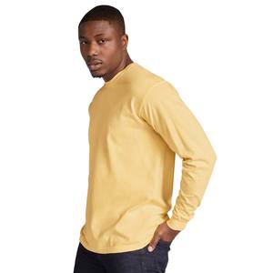 T-shirt jaune à manches longues uni à col ras du cou personnalisé d'été respirant XL - Product Image 3