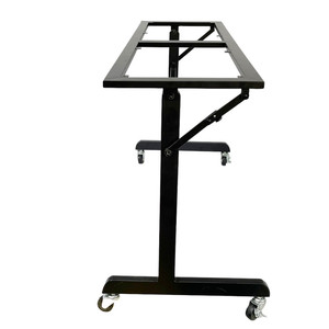 CHB68046 Industrial Design Style Office Furniture Folding <b>Table</b> <b>Legs</b> with Wheels Easy-To-Fold and Portable - Product Image 5