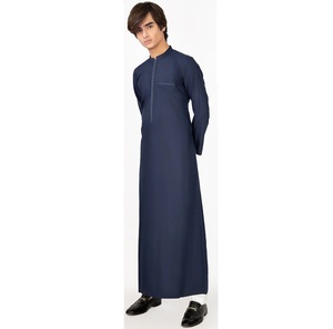 Thobes musulman pour homme Outdoor Casual Fashionable Islamic Muslim Islamic Clothing Jubbah Thobe à vendre - Product Image 2