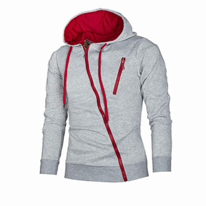 High Quality Full Sleeve Asymmetric Hoodies & Sweatshirts Customized Two Color <b>Panel</b> Hoodies for Men's Hot Style Pullover Hoody - Product Image 6