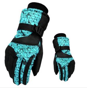 Custom Color Ski Gloves with Ribbed Cuff Warm and Thick Thermal Gloves Heated <b>Snowboard</b> Gloves on <b>Sale</b> - Product Image 4