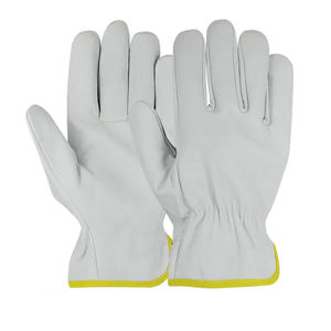 Gants de travail de sécurité de protection des mains en cuir de vache pour hommes et femmes gants de conducteur - Product Image 6