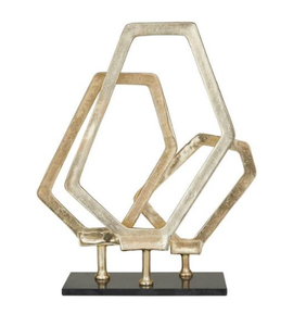 Gold Finished Metal Craft Creative <b>Decorative</b> Metal Ornaments <b>Home</b> <b>Decor</b> Tableware Items Manufacture in India - Product Image 1