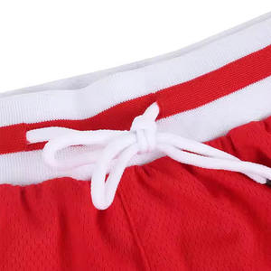 กางเกงขาสั้นผ้าตาข่ายสำหรับผู้ชายกางเกงขาสั้นตาข่ายโพลีเอสเตอร์สำหรับเล่นยิมออกกำลังกายเล่นฟิตเนส - Product Image 3