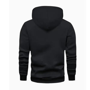 Logotipo personalizado Imprimir Casual fleece blanded fleece Color sólido Pullover HOODIE Pocket Hoodies Zip up Hombres Cremallera peso pesado - Product Image 4