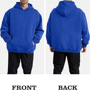 Ropa de hombre personalizada Oem Sudadera con capucha por fabricantes de talla grande con capucha de invierno de tela pesada tejido serigrafiado talla 5XL - Product Image 4