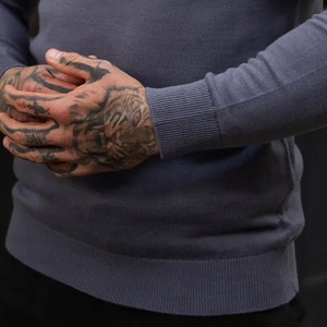 เสื้อยืดโปโลจัมเปอร์แขนยาวสำหรับผู้ชายเสื้อโปโลถักลายปืนคลาสสิกสำหรับเล่นกอล์ฟแบบพรีเมี่ยมใหม่เสื้อโปโลแบบระบายอากาศเข้ายิมและกลางแจ้งสำหรับผู้ชายเสื้อยืดโปโล - Product Image 3