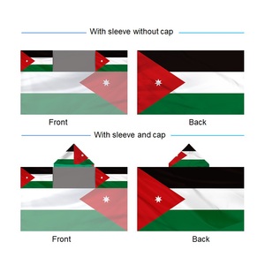 Drapeau de Jordanie personnalisé de haute qualité avec capuche et manches, design national, 90*150cm, promotion à bas <span class=keywords><strong>prix</strong></span> - Product Image 1