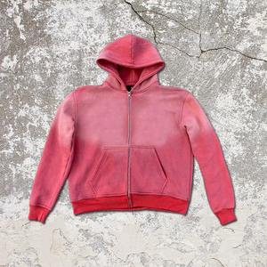 Service OEM personnalisé 100% coton éponge française lavage à l'acide fermeture éclair vers le haut broderie en détresse vente d'hiver surdimensionnée de haute qualité - Product Image 6