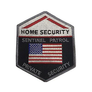 Badges de sécurité personnalisés en feutre non tissé Sentinel Patrol avec attache à épingle de sûreté - Product Image 1
