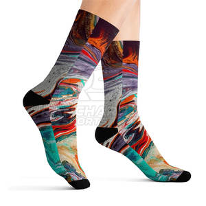 Chaussettes de sport basses, douces, respirantes, en coton doux, pour l'école, chaussettes à motif, chaussettes de sport amusantes et confortables - Product Image 2