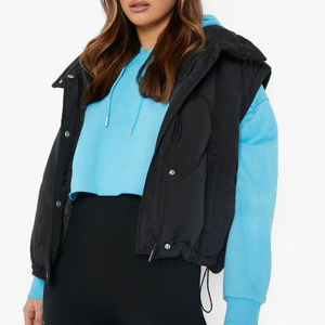 Sudaderas con capucha cortas transpirables de alta calidad para mujer, el mejor precio y buen Material, sudaderas con capucha cortas para mujer con servicio OEM nuevo - Product Image 3