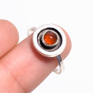 แหวนเงินสเตอร์ลิงประดับอัญมณีโกเมนตัดแบบคลาสสิกสำหรับงานแต่งงานงานหมั้นงานครบรอบเป็นของขวัญเครื่องประดับ925 - Product Image 3