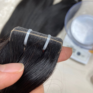 Cinta de cabello invisible sin procesar, alta calidad, vietnamita, virgen, recta, # 1B, todos los colores, de 14 a 26 pulgadas - Product Image 1