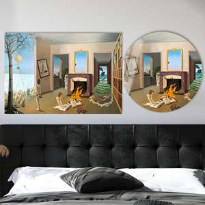 การตกแต่งผนังผ้าใบเซอร์เรียลที่ทันสมัย-งานศิลปะผ้าใบพิมพ์ลายสำหรับพื้นที่หรูหราศิลปะกระจกนิรภัย - Product Image 1