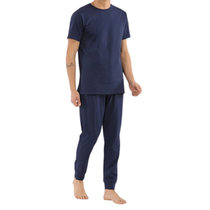 Pyjamas en soie pour hommes, vêtements de nuit confortables et doux, ensembles de vêtements de nuit, vente en gros fournisseur d'usine OEM pour les acheteurs mondiaux - Product Image 2