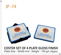 Ensemble de sous-verres en bois de pin fabriqués à la main pour table à manger et table basse support de tasse à thé cadeau élégant pour un usage professionnel