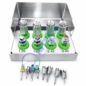 Kit d'implants dentaires manuels de base en acier inoxydable, certifié CE, pour procédures d'implantation, instruments chirurgicaux, directement de l'usine - Product Image 5