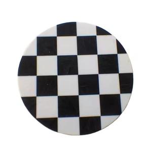 Top moda hecha a mano resina madera unida taza de té esteras almohadillas artesanías vajilla posavasos - Product Image 5