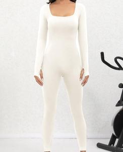 Top classement femmes décontracté body 100% coton tissu doux séchage rapide respirant anti-boulochage élégant 2 pièces Long ensemble - Product Image 2