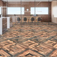 Luxus Modern Style 600x1200mm Holz optik Glasiertes Porzellan Matt Finish Fliesen Anti-Rutsch-Boden Teppich Design Holz muster Villen